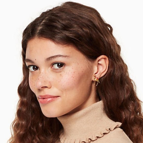 Kate Spade Spice Things Up Camel Earrings NWT - Picture 5 of 6